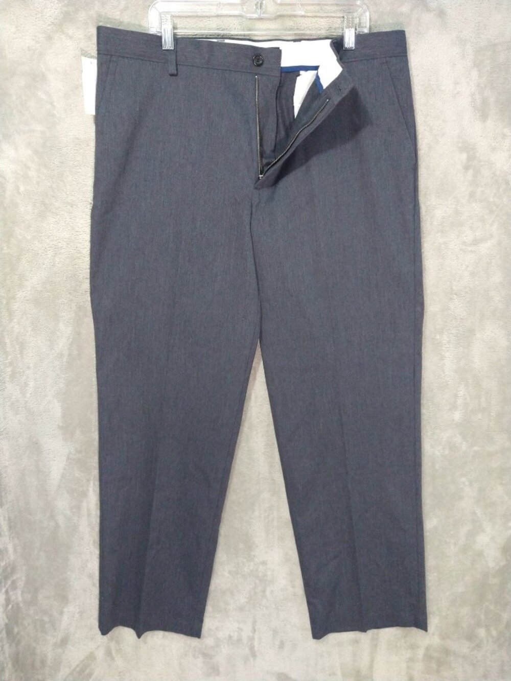 Dockers Pants Mens 38x32 Navy Blue Classic Fit Easy Khaki Flat Front